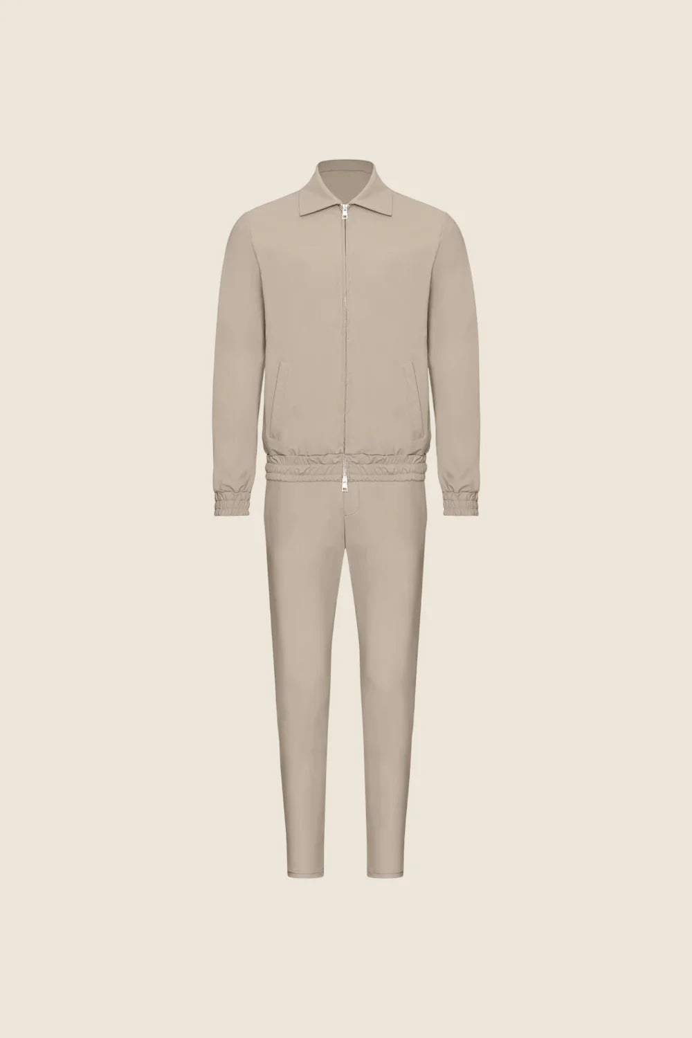 Non - Hooded Tech Suit - Beige