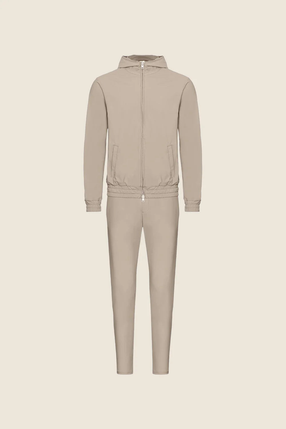 Hooded Tech Suit - Beige