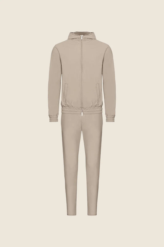 Hooded Tech Suit - Beige