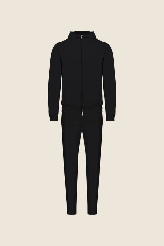 Hooded Tech Suit - Black