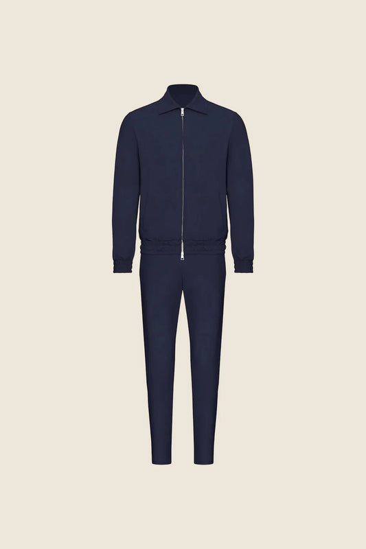 Non-Hooded Tech Suit - Navy Blue