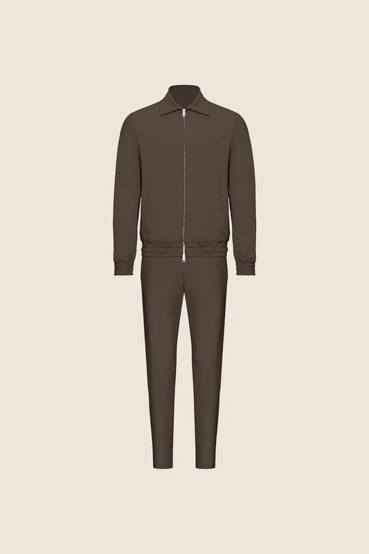 Non-Hooded Tech Suit - Brown